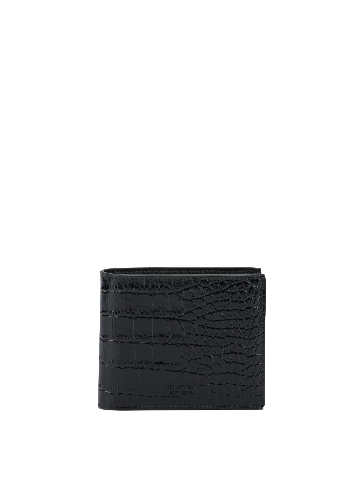 Tom Ford Crocodile Print Leather Wallet