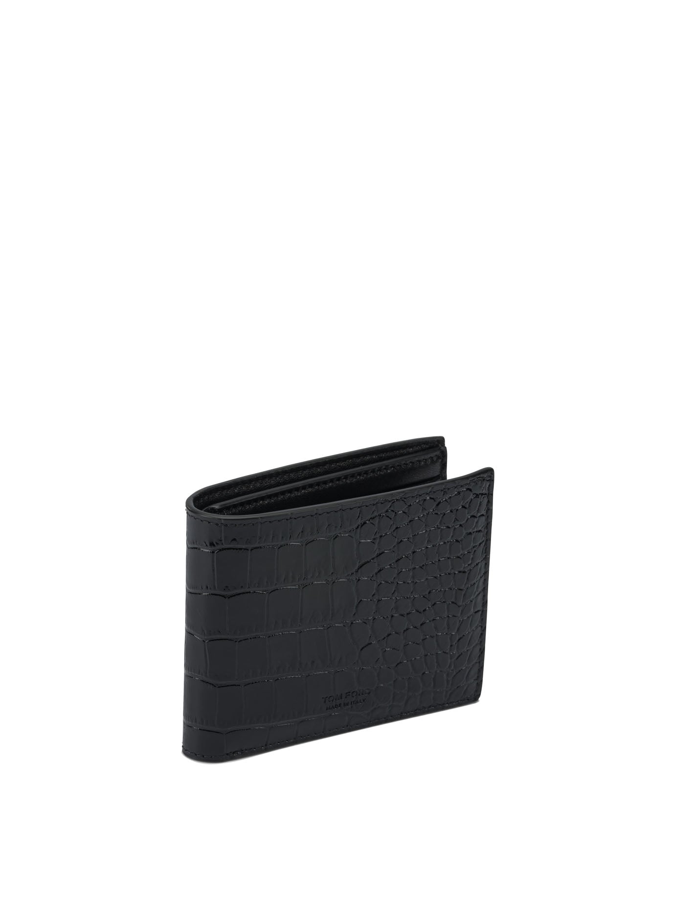 Tom Ford Crocodile Print Leather Wallet