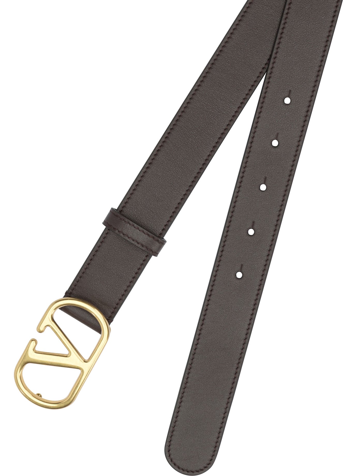 Valentino Garavani Vlogo Leather Belt