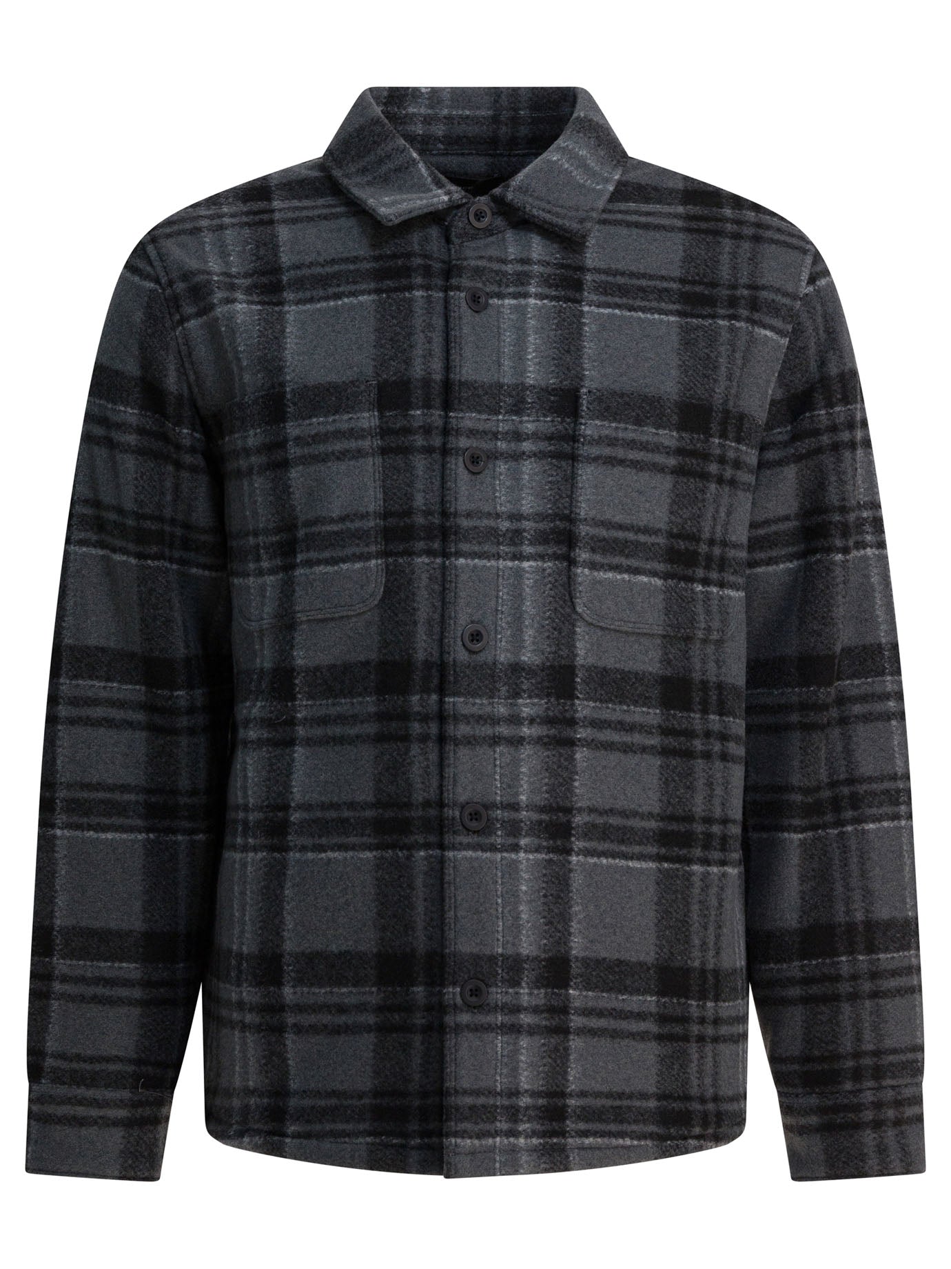 Vince Check Overshirt Jacket