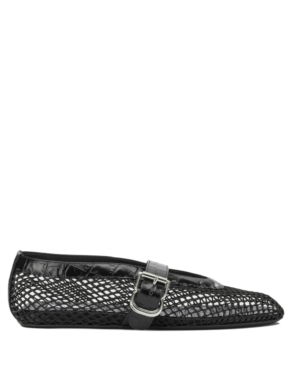Alaïa Mary Jane Ballet Flats In Mesh