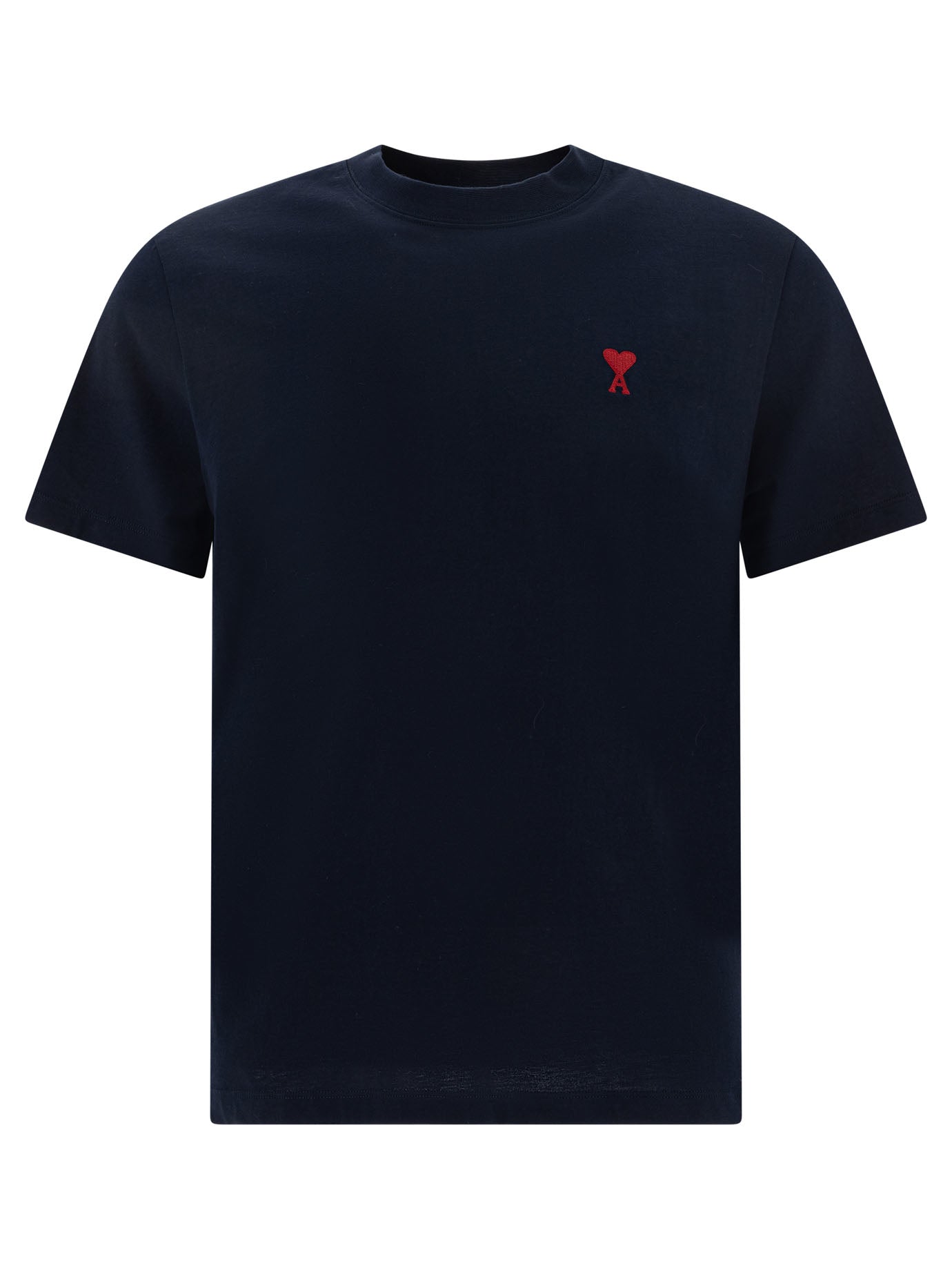 Ami Paris Crew-Neck T-Shirt With Logo