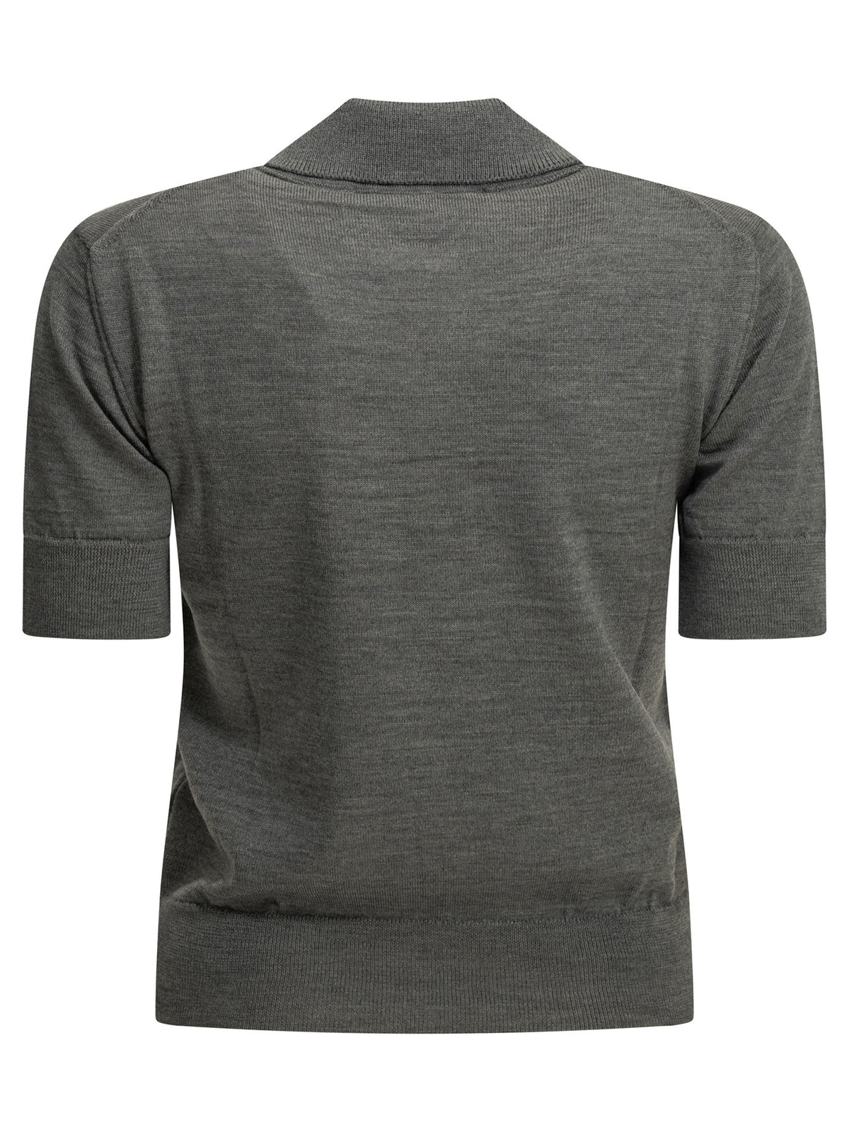 Ami Paris Merino Wool Polo Shirt