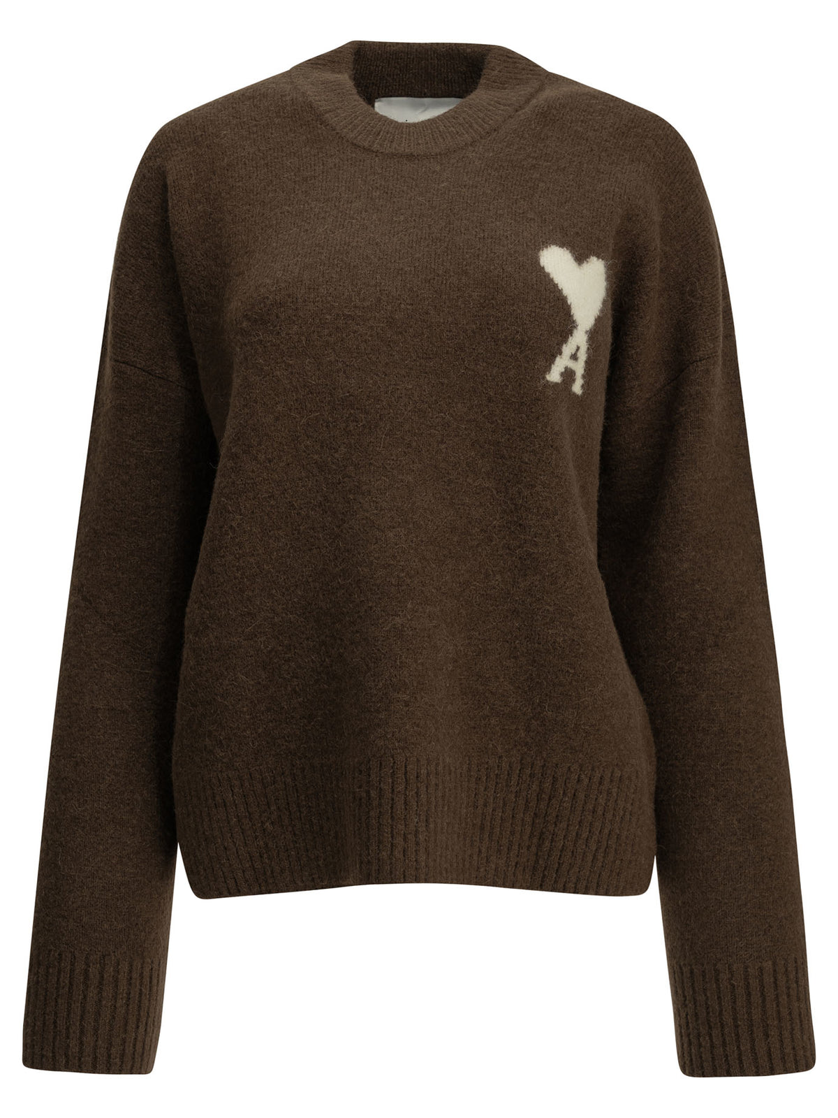 Ami Paris Ami De Coeur Crew-Neck Sweater