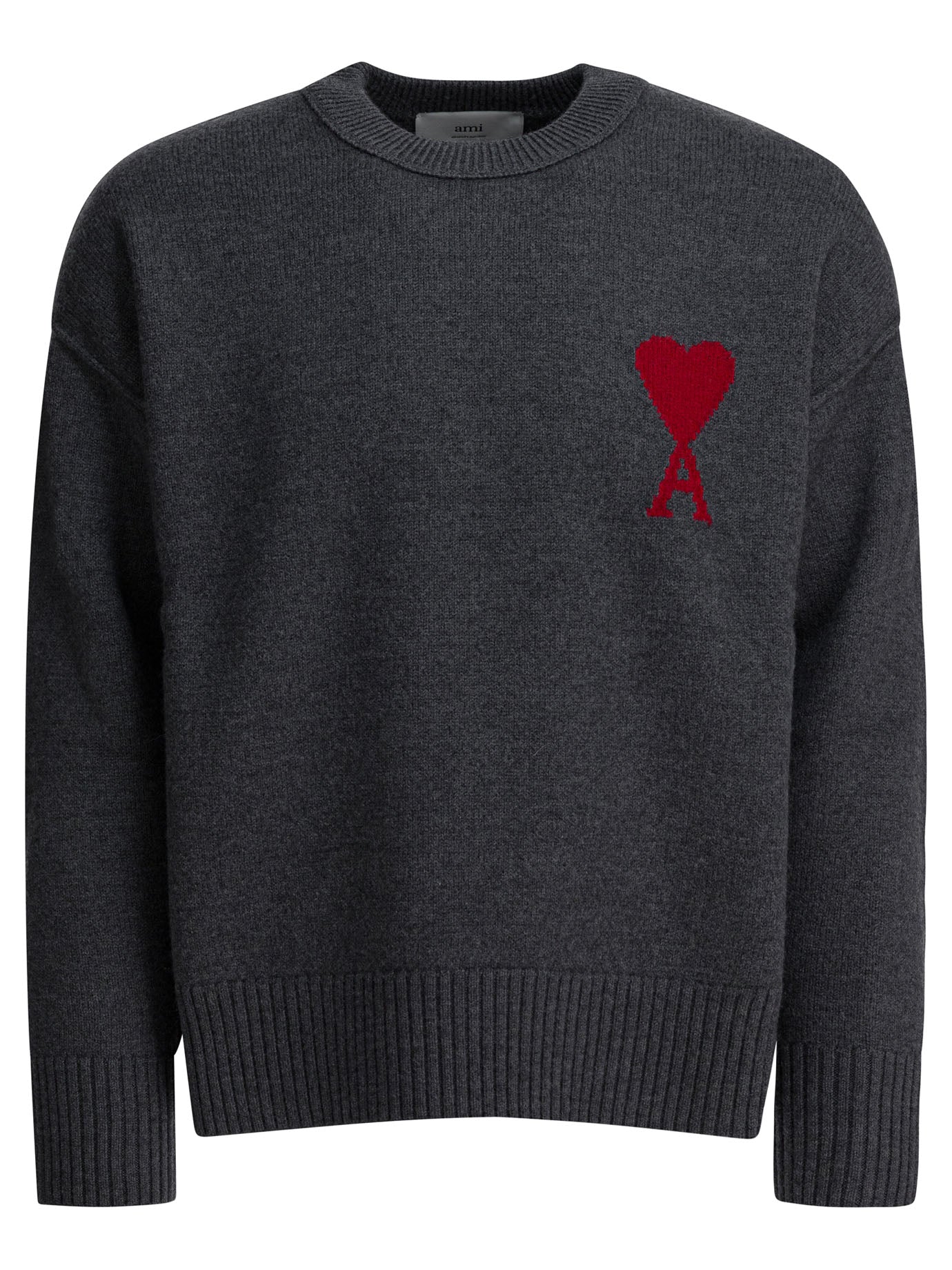 Ami Paris Ami De Coeur Crew-Neck Sweater