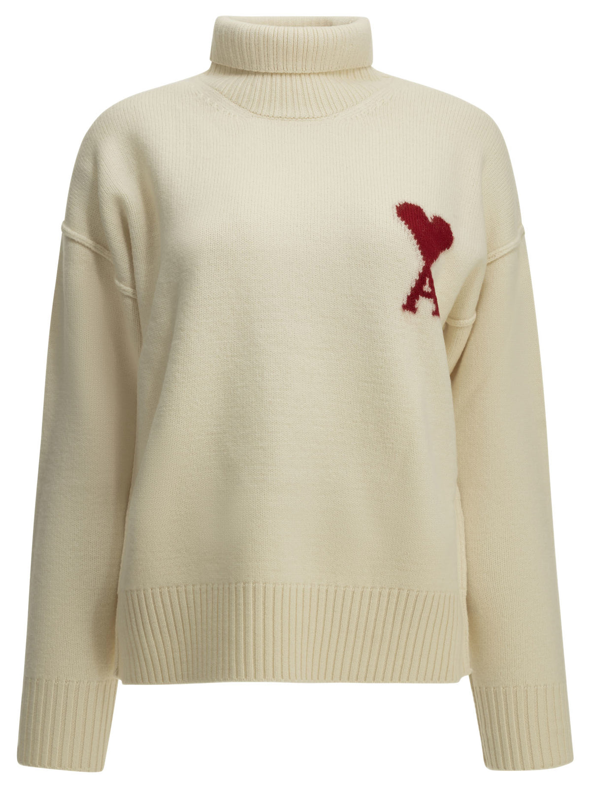 Ami Paris Ami De Coeur Turtleneck Sweater