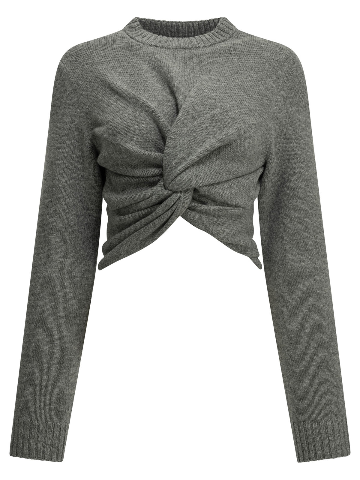 Balenciaga Cropped Crew-Neck Sweater