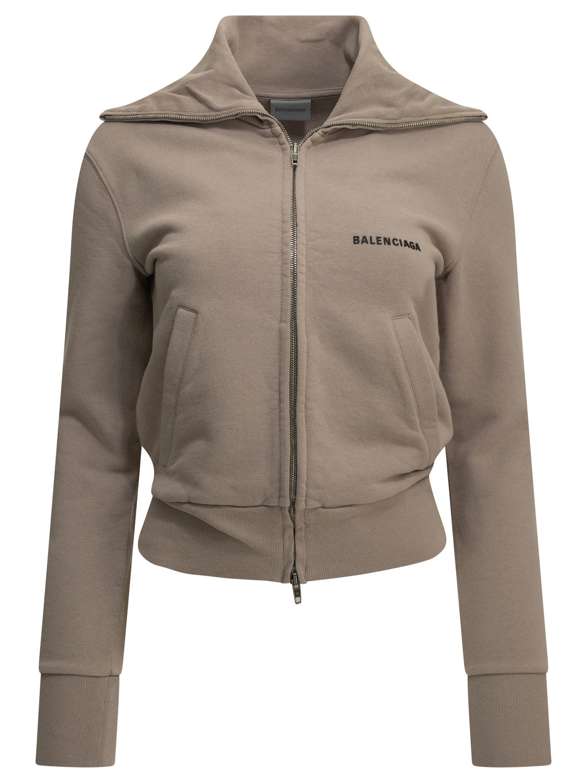Balenciaga Zip-Up Sweatshirt With Logo