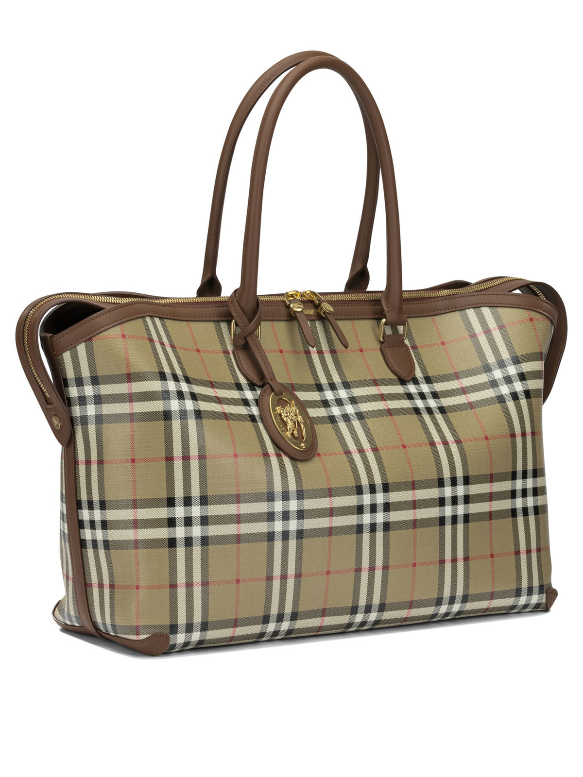 Burberry Check Large Shoulder Bag