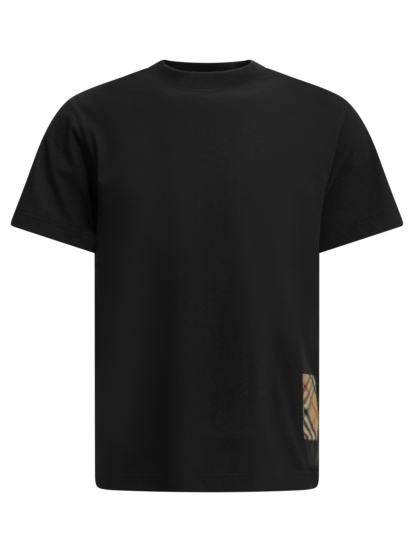 Burberry Crewneck T-Shirt With Appliqué
