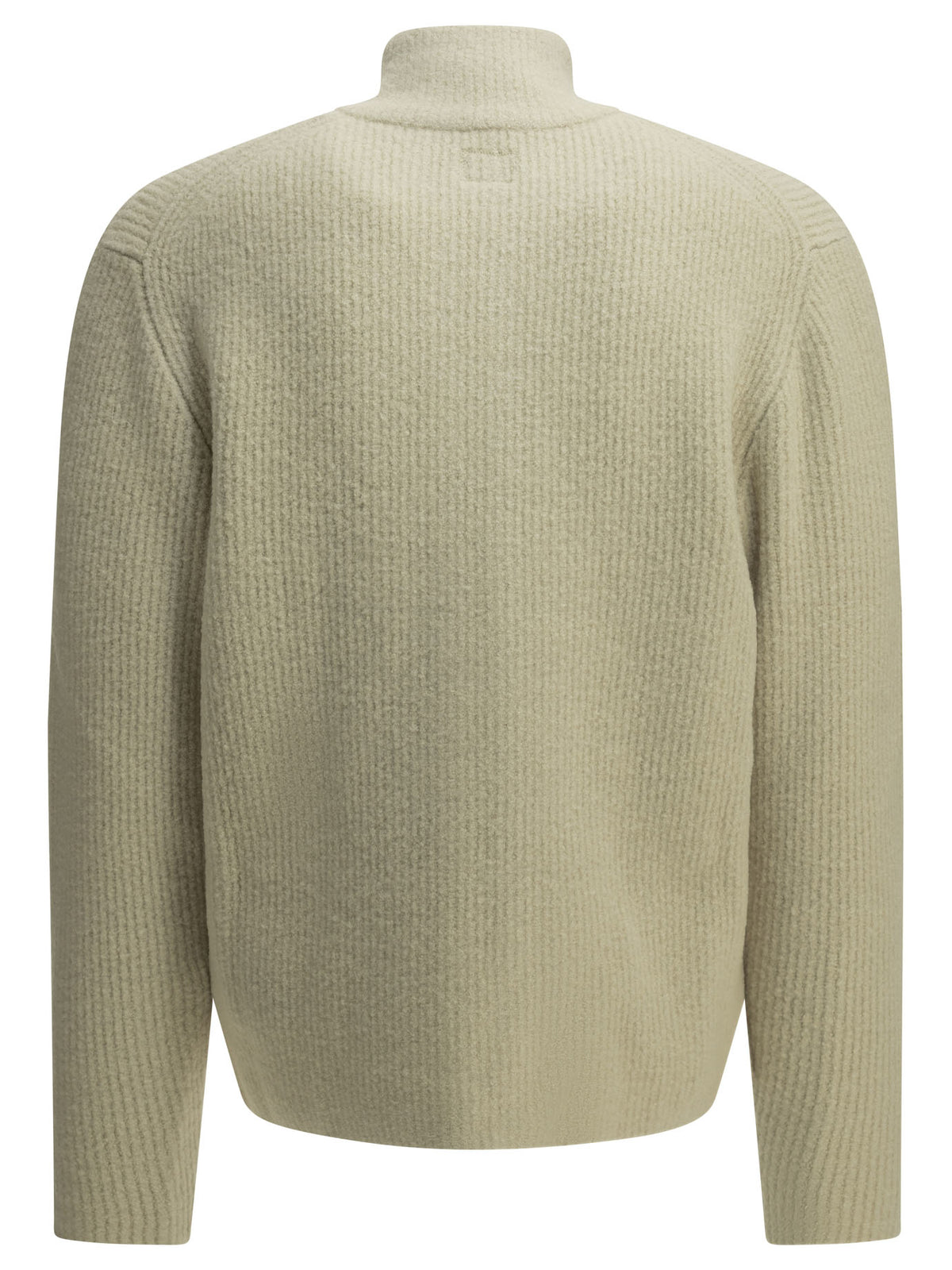 C.P. Company Zip-Up Sweater In Bouclé Wool