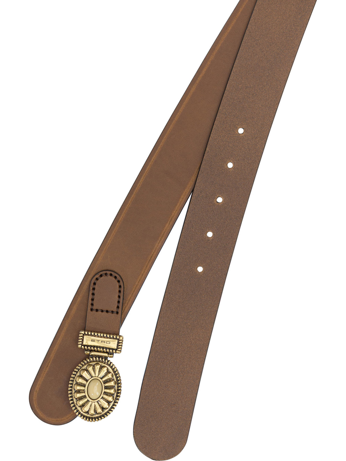 Etro Paisley Leather Belt