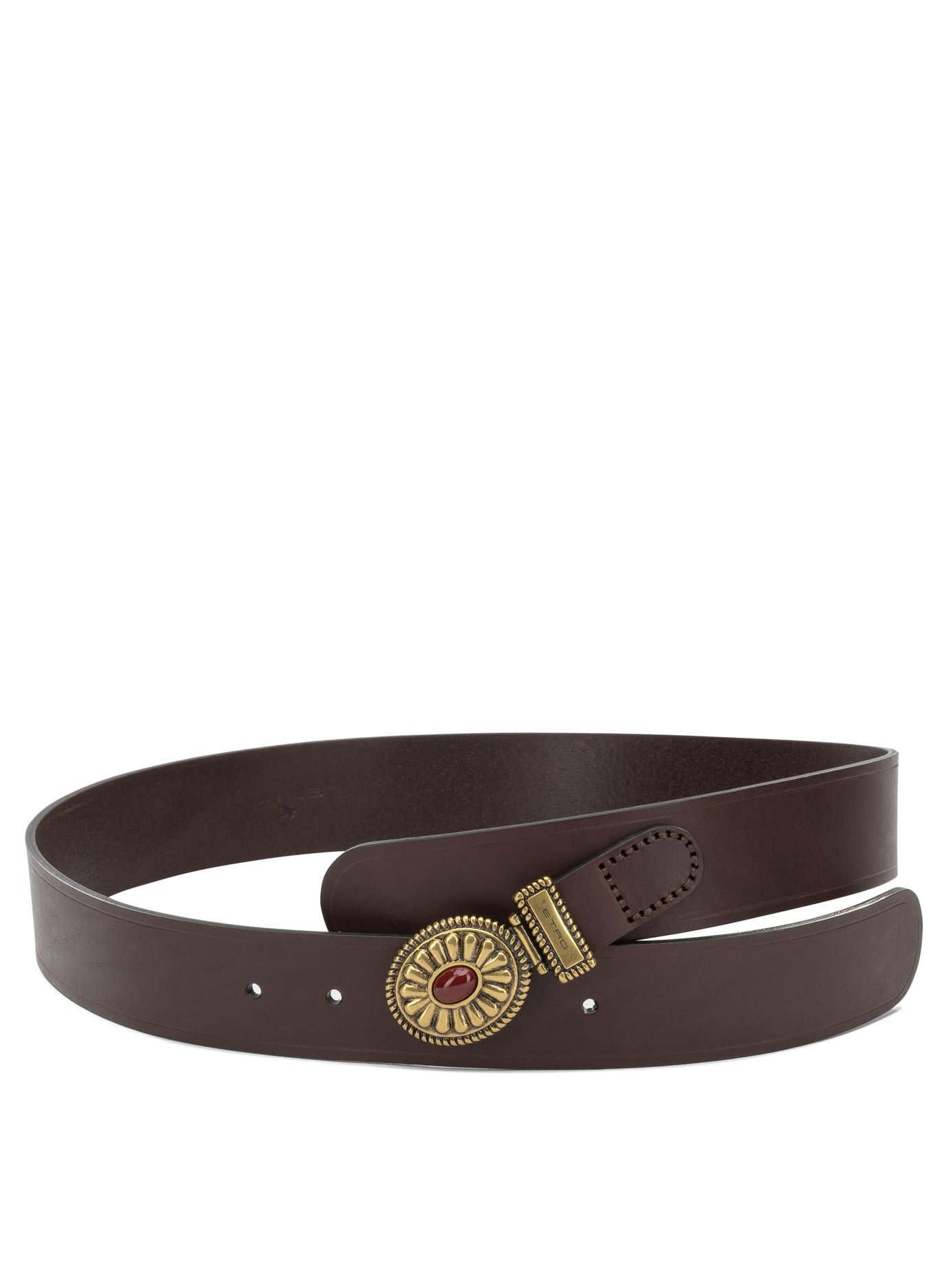 Etro Paisley Leather Belt