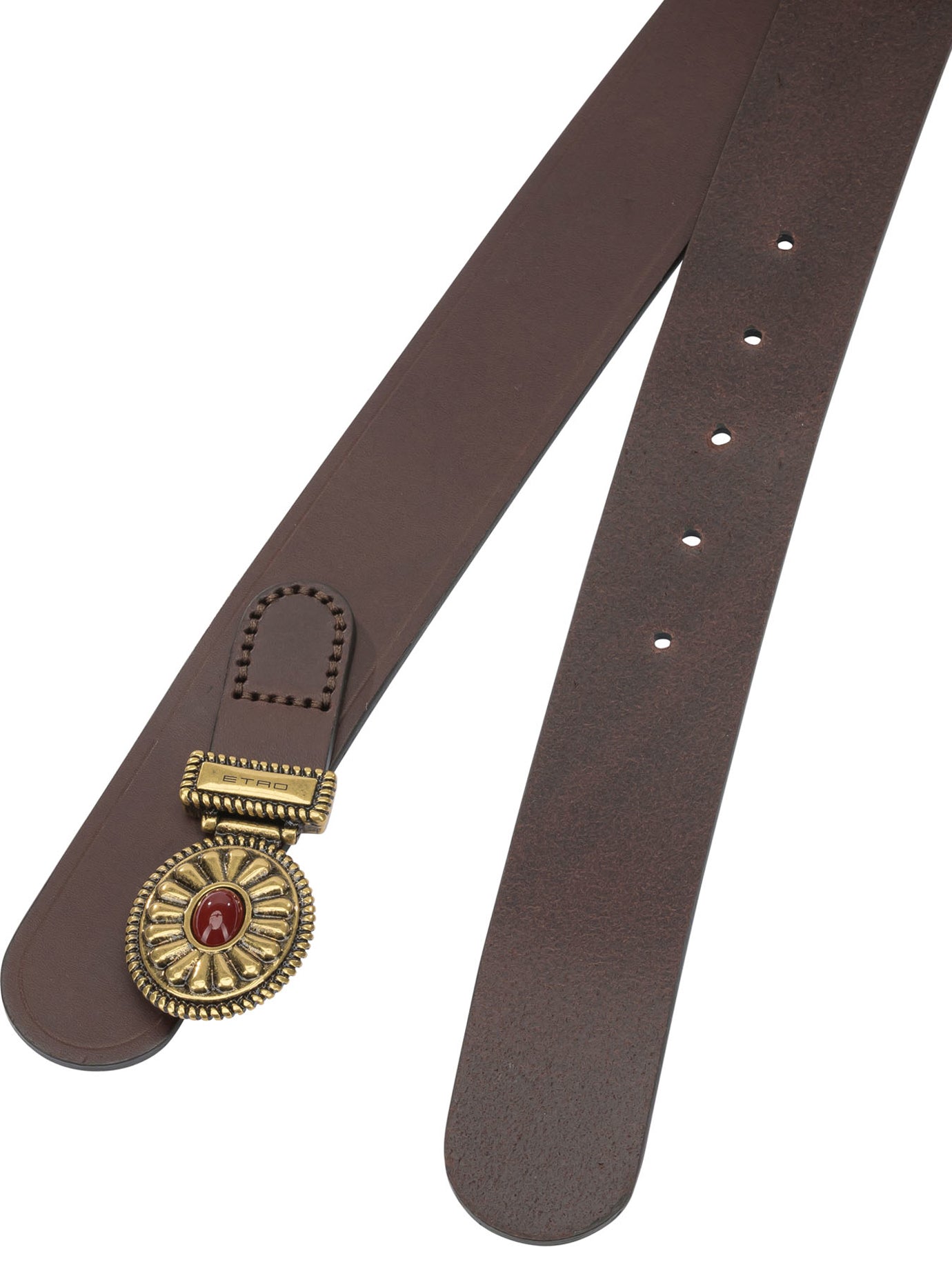 Etro Paisley Leather Belt