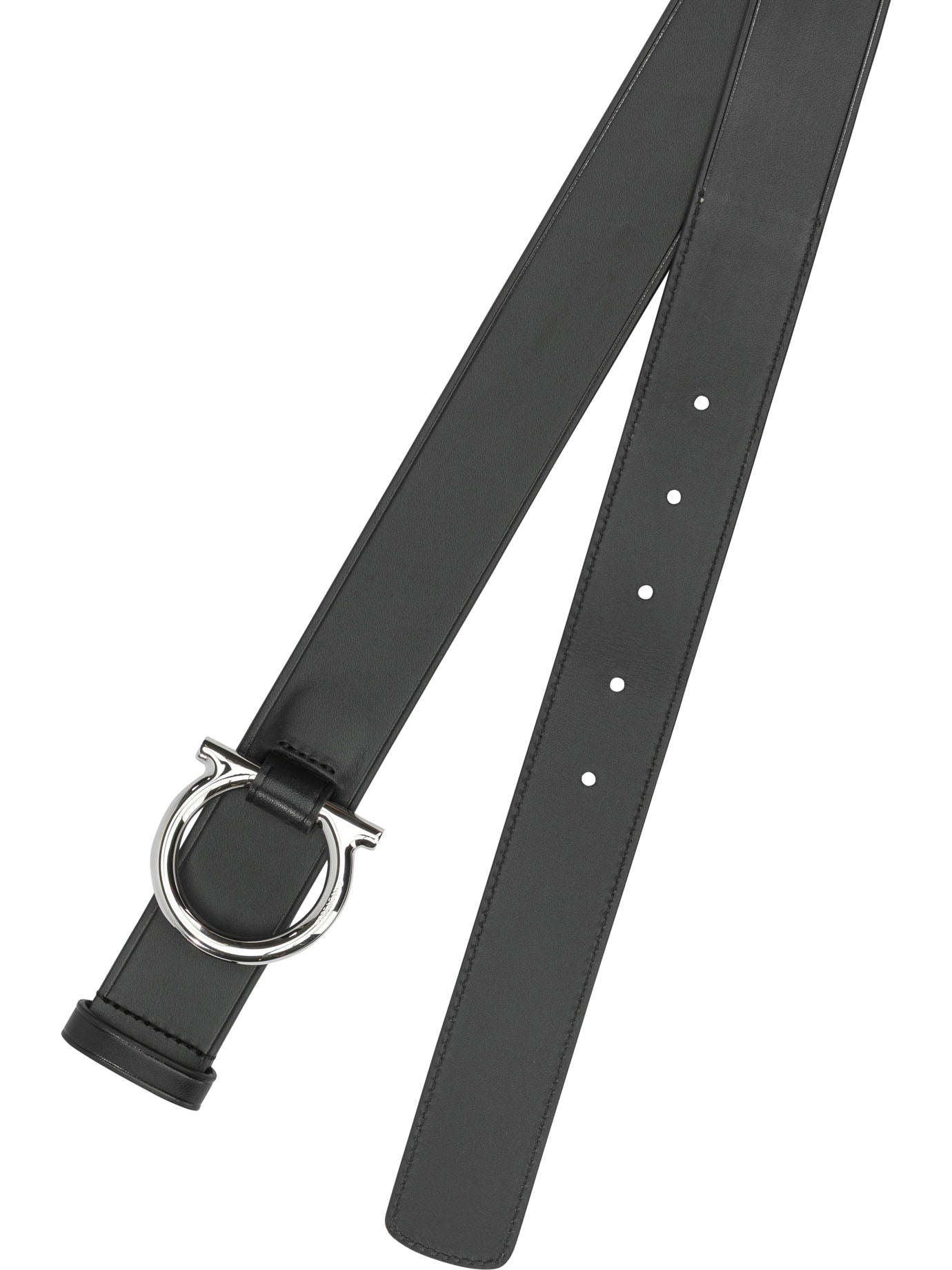 Ferragamo Gancini Leather Belt