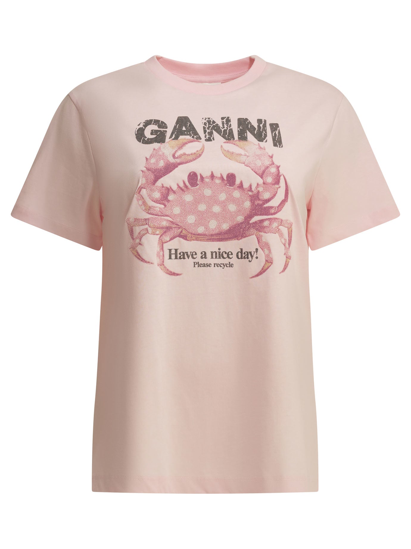Ganni Crab Crewneck T-Shirt