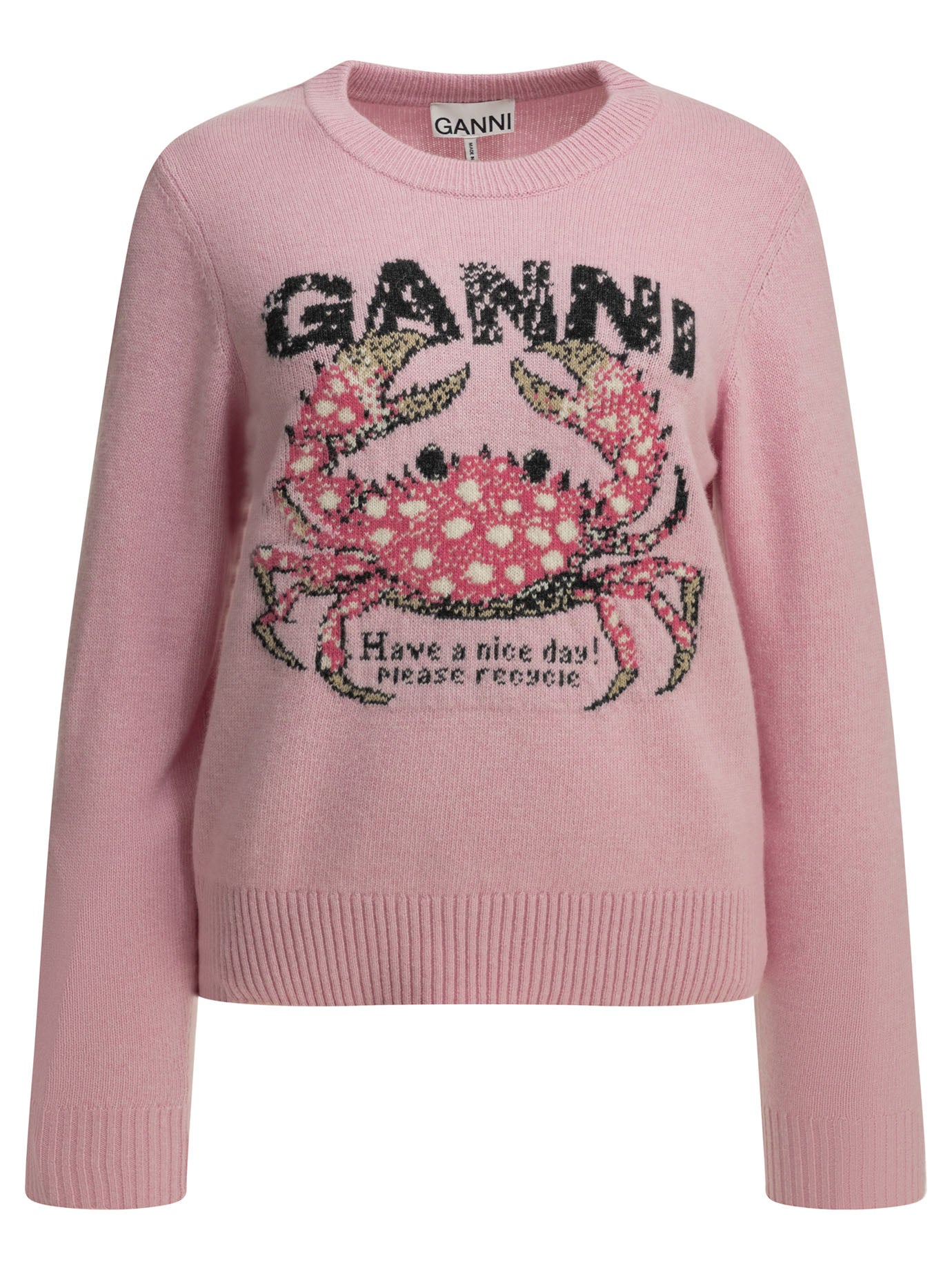 Ganni Crab Crewneck Sweater