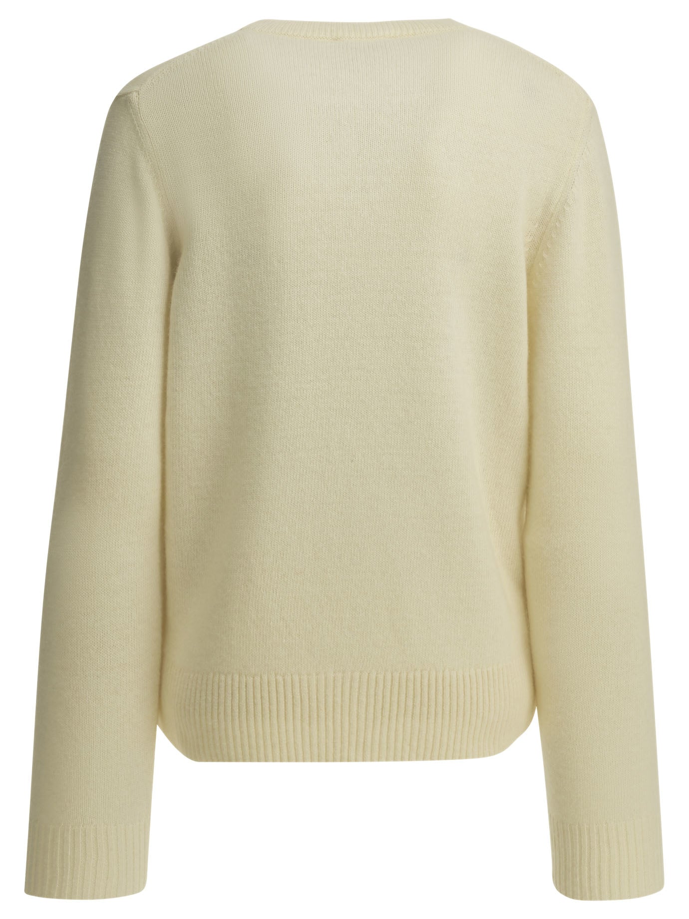 Ganni Teddy Mushroom Crew-Neck Sweater