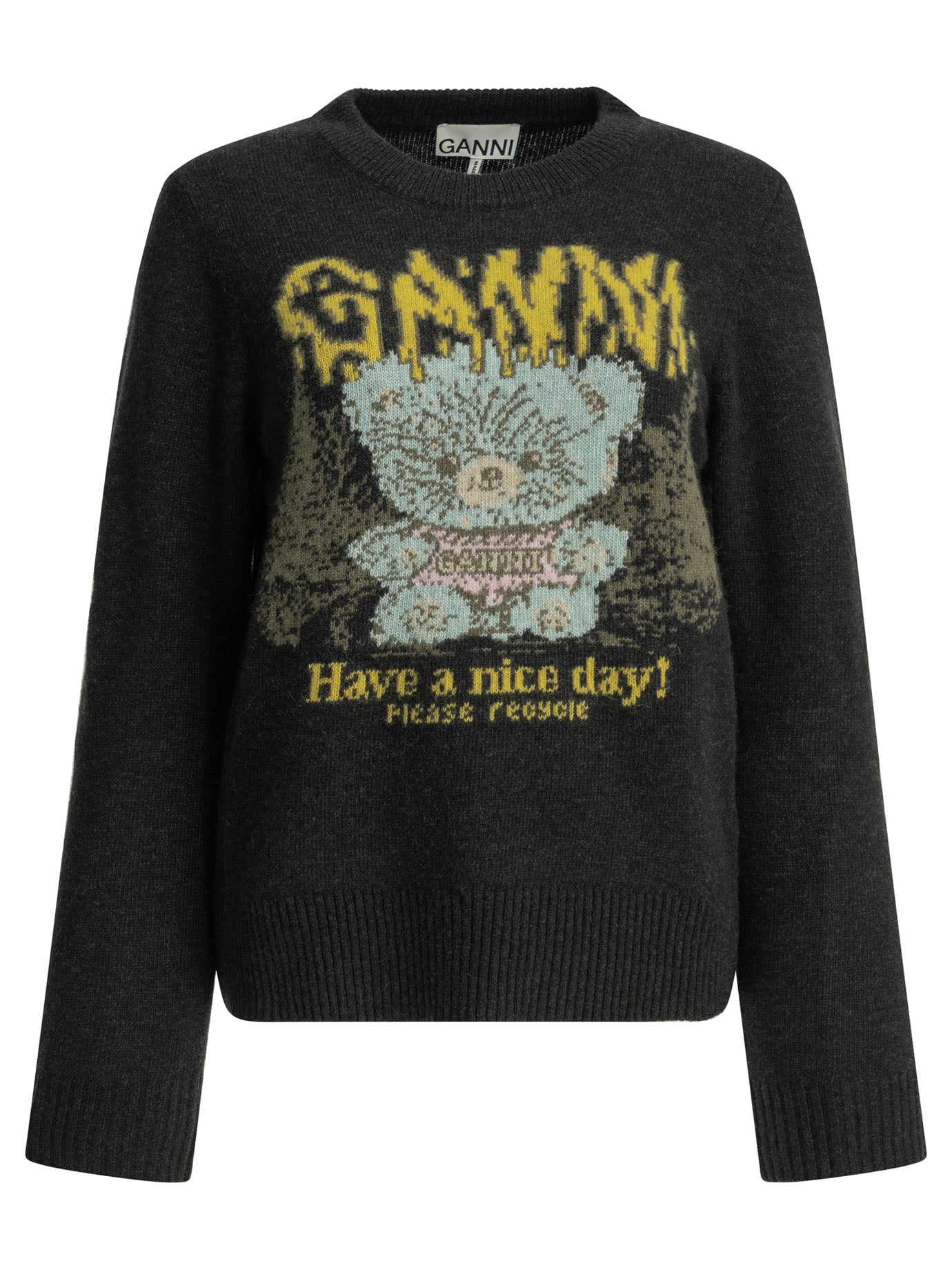 Ganni Teddy Crew-Neck Sweater