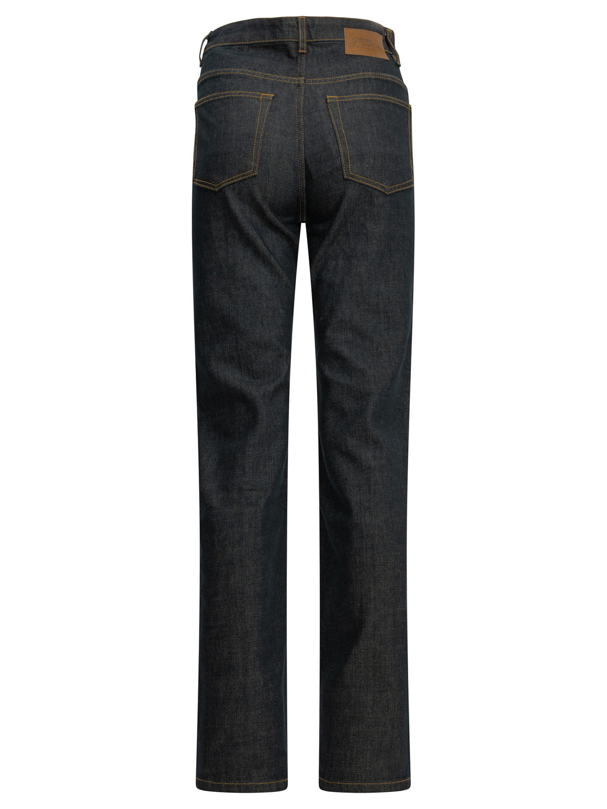 Ganni Fold Straight-Leg Jeans