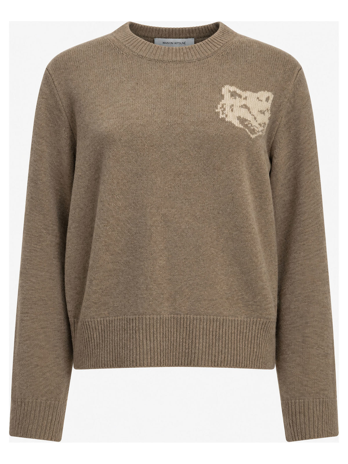 Maison Kitsuné Fox Head Crew-Neck Sweater