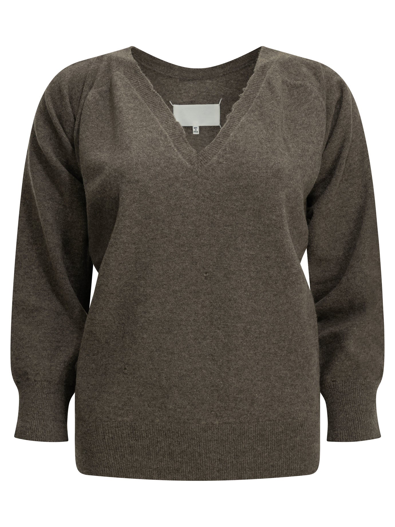 Maison Margiela Lived-In V-Neck Sweater