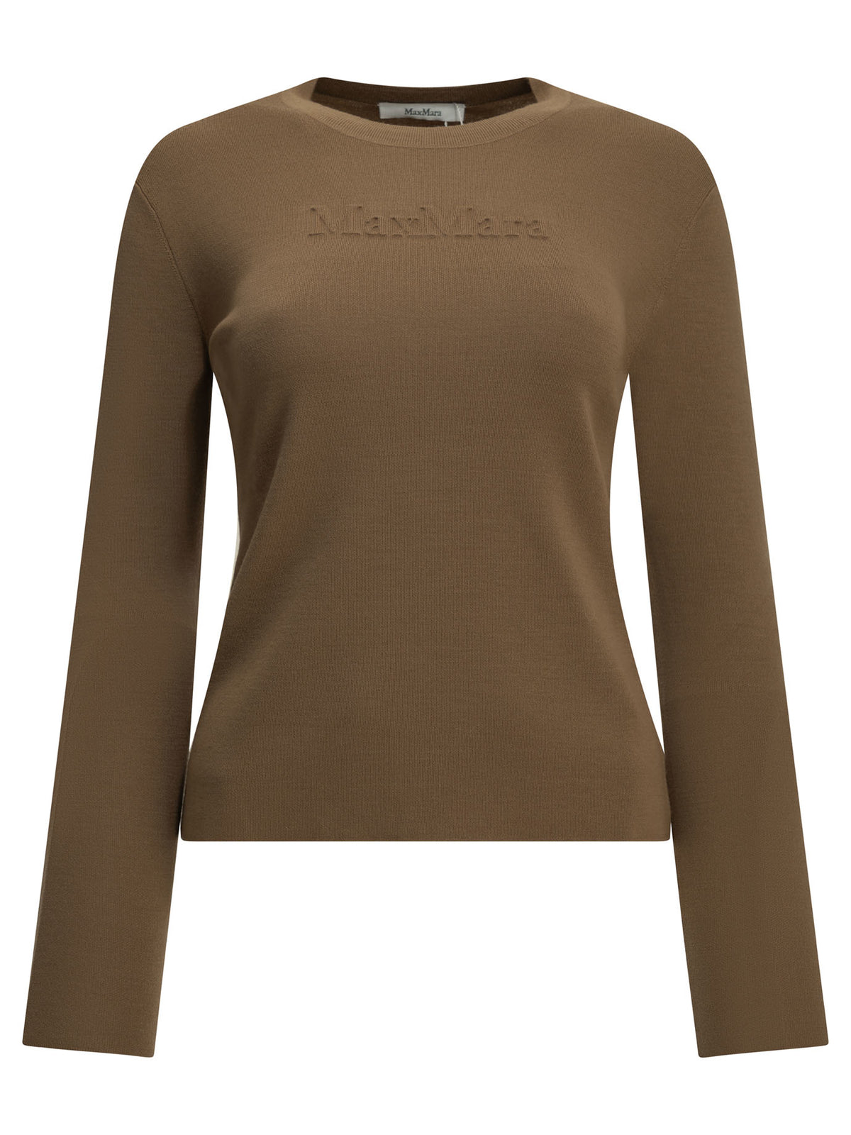 Max Mara Round-Neck T-Shirt Made Of Virgin Wool