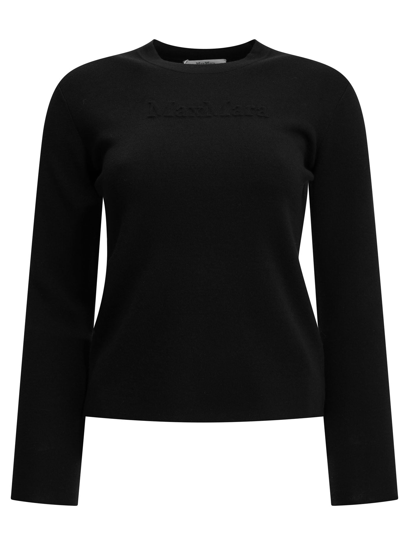 Max Mara Round-Neck T-Shirt Made Of Virgin Wool