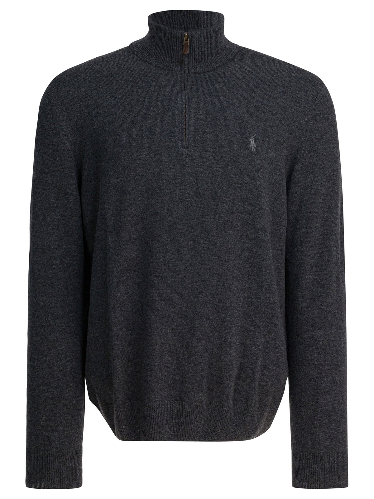 Polo Ralph Lauren Sweater With A Half-Zip And Logo