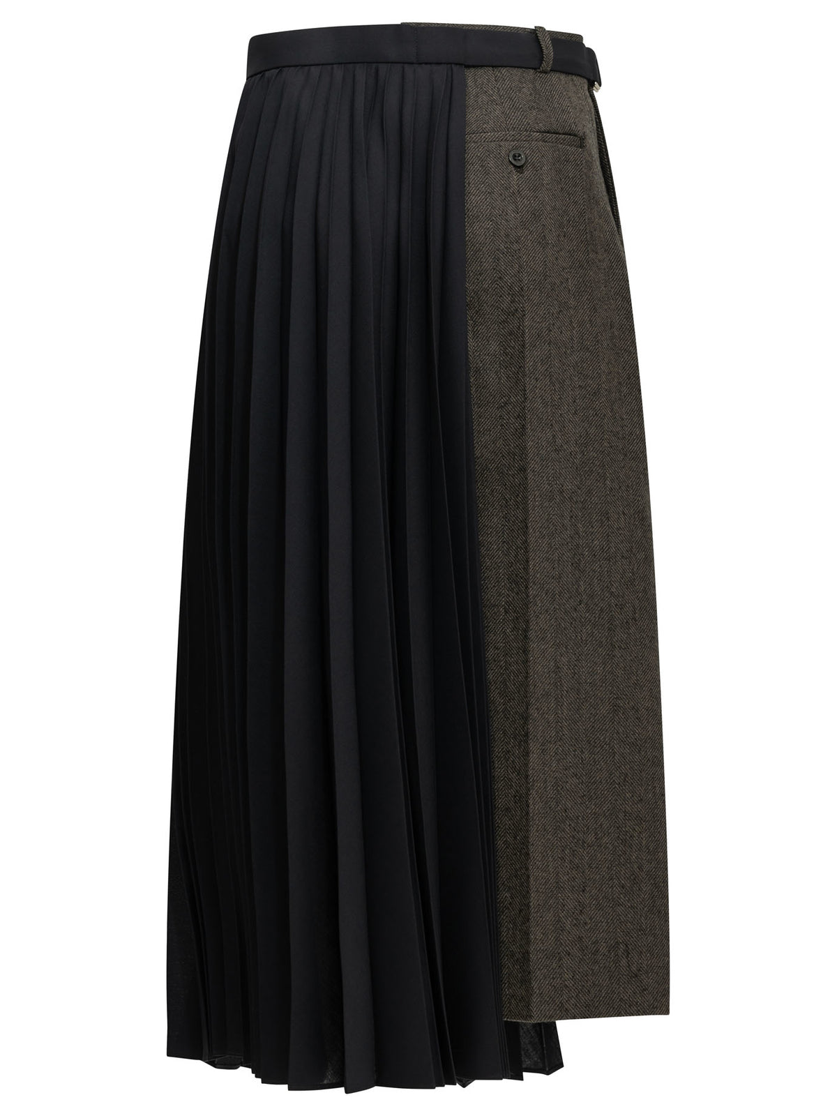 Sacai Pleated Midi Skirt