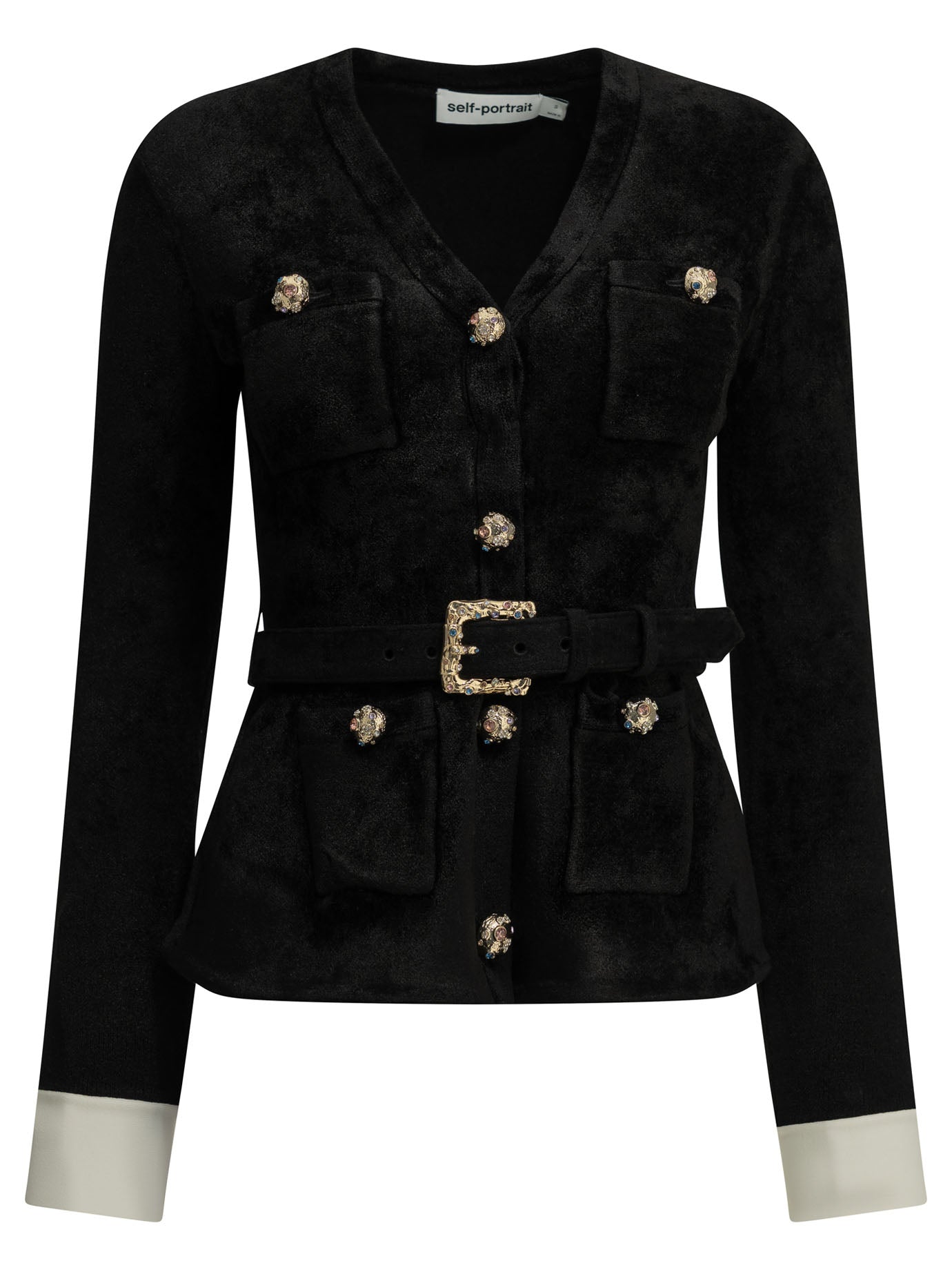 Self-portrait Chenille Cardigan