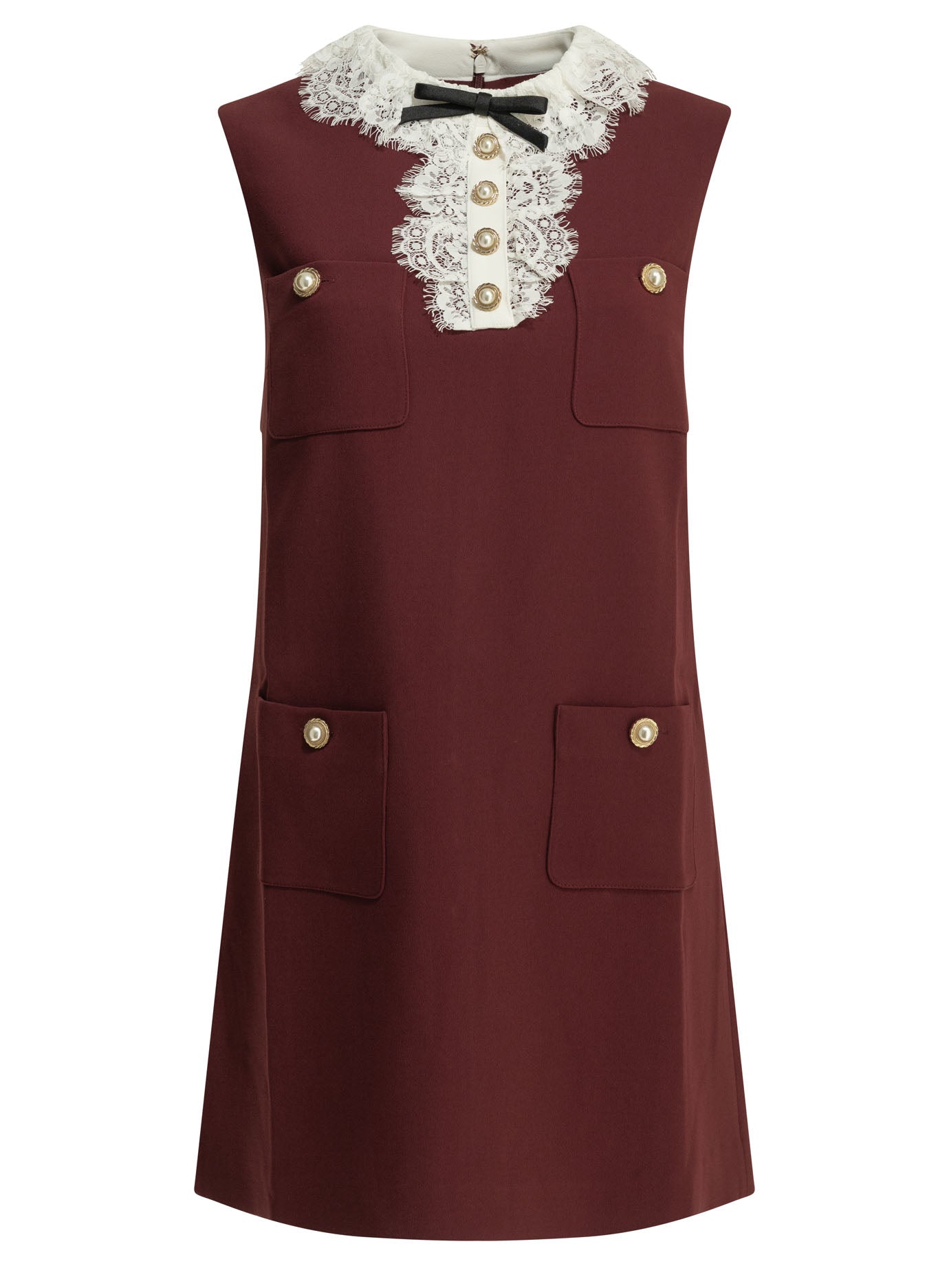 Self-portrait Short Dress With Lace Detail