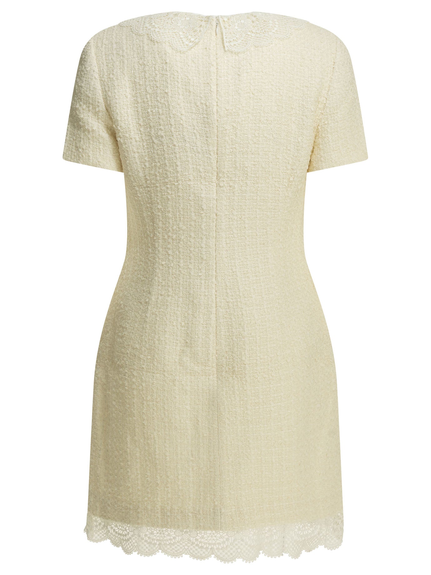 Self-portrait Short Dress With Lace Details