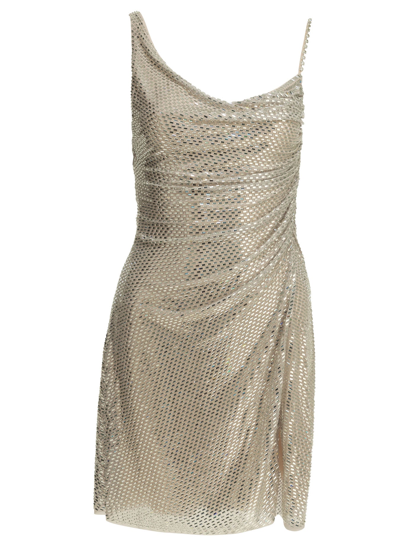 Self-portrait Short Dress With Rhinestones