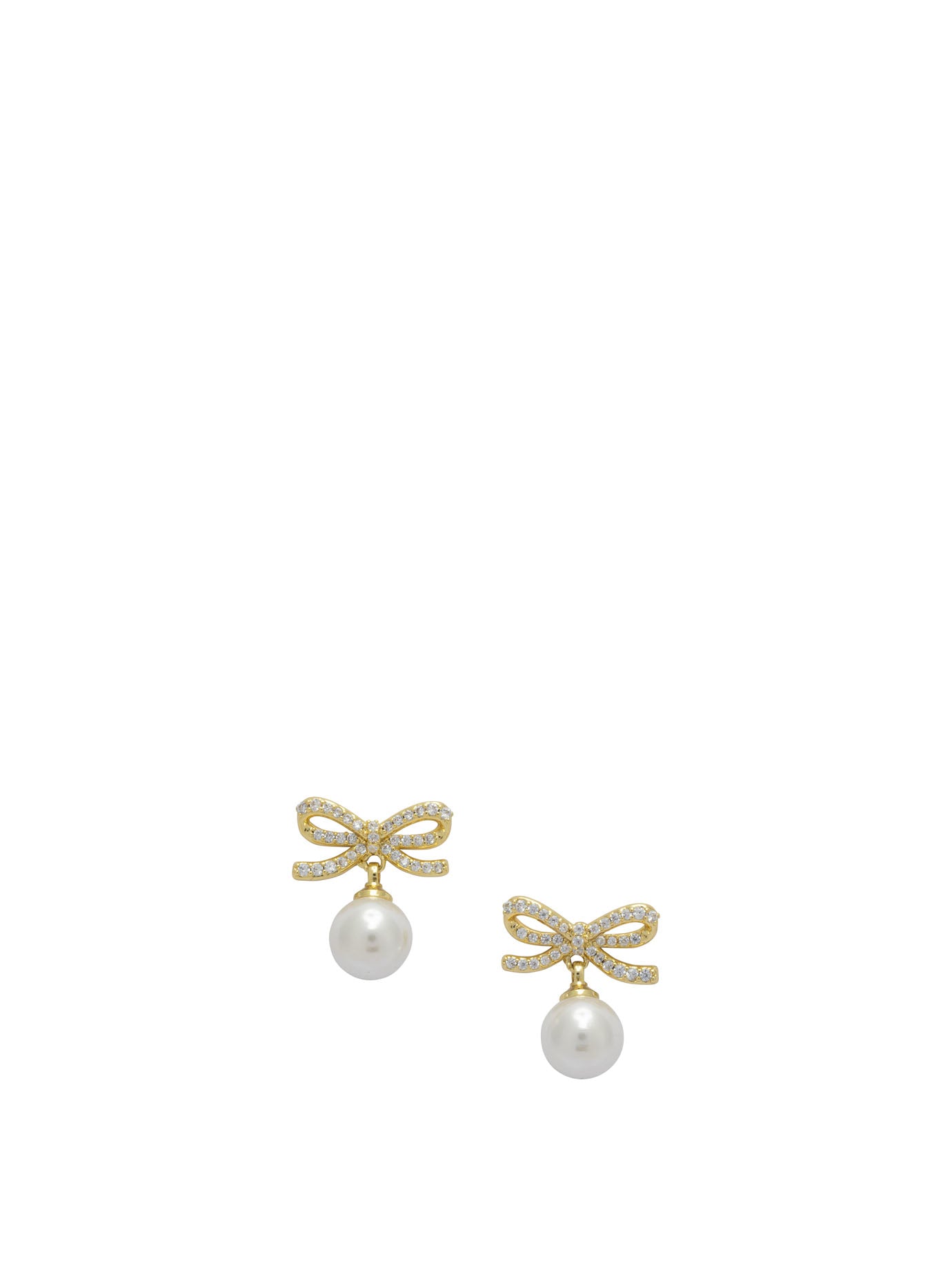 Self-portrait Earrings With Pearl And Crystals
