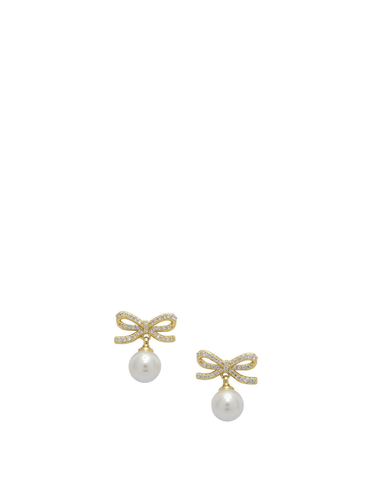 Self-portrait Earrings With Pearl And Crystals