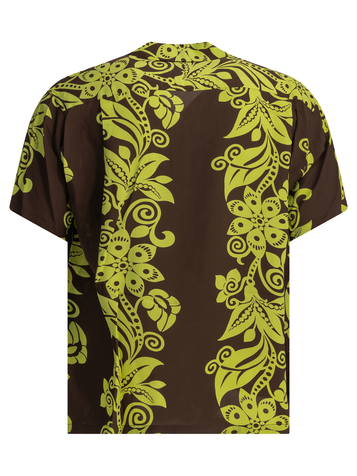 Sun Surf Pictograph Flower Casual Shirt
