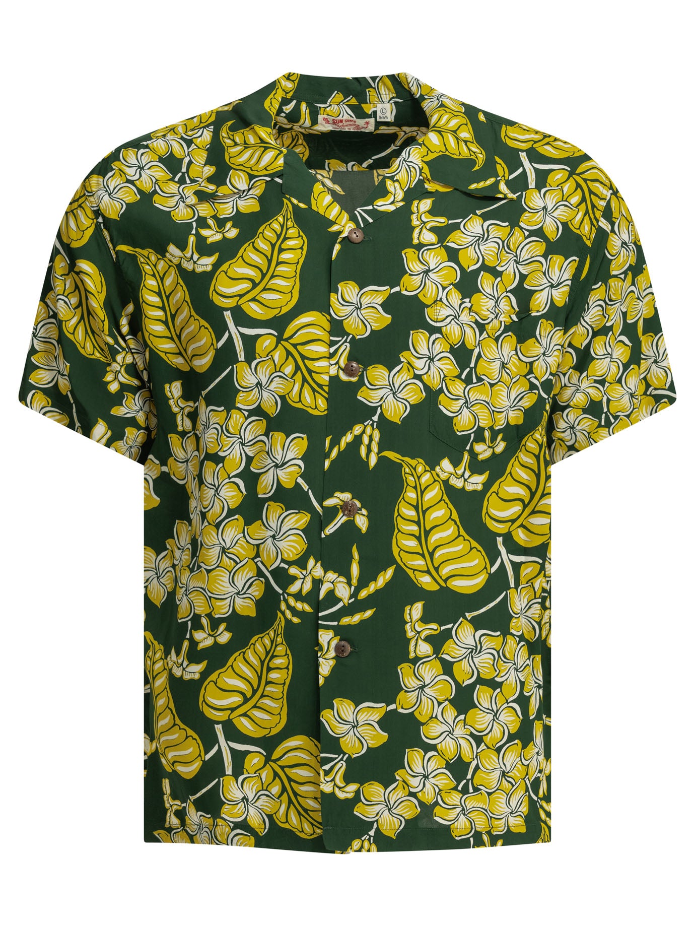 Sun Surf Plumeria Blossoms Casual Shirt