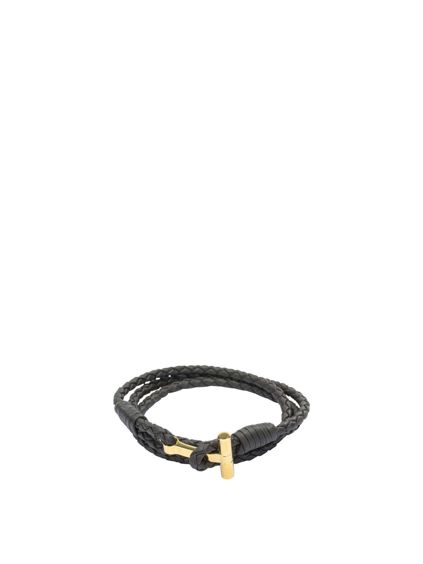 Tom Ford Braided Leather Bracelet