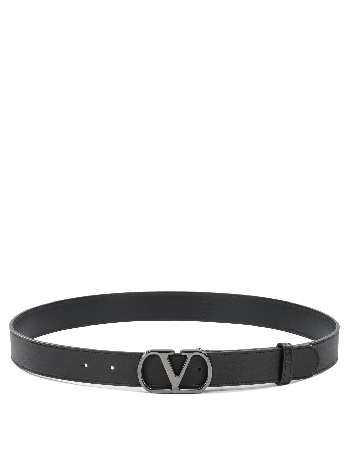 Valentino Garavani Vlogo Signature Leather Belt