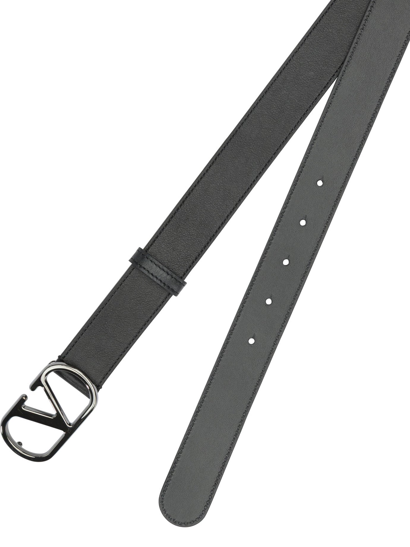 Valentino Garavani Vlogo Signature Leather Belt
