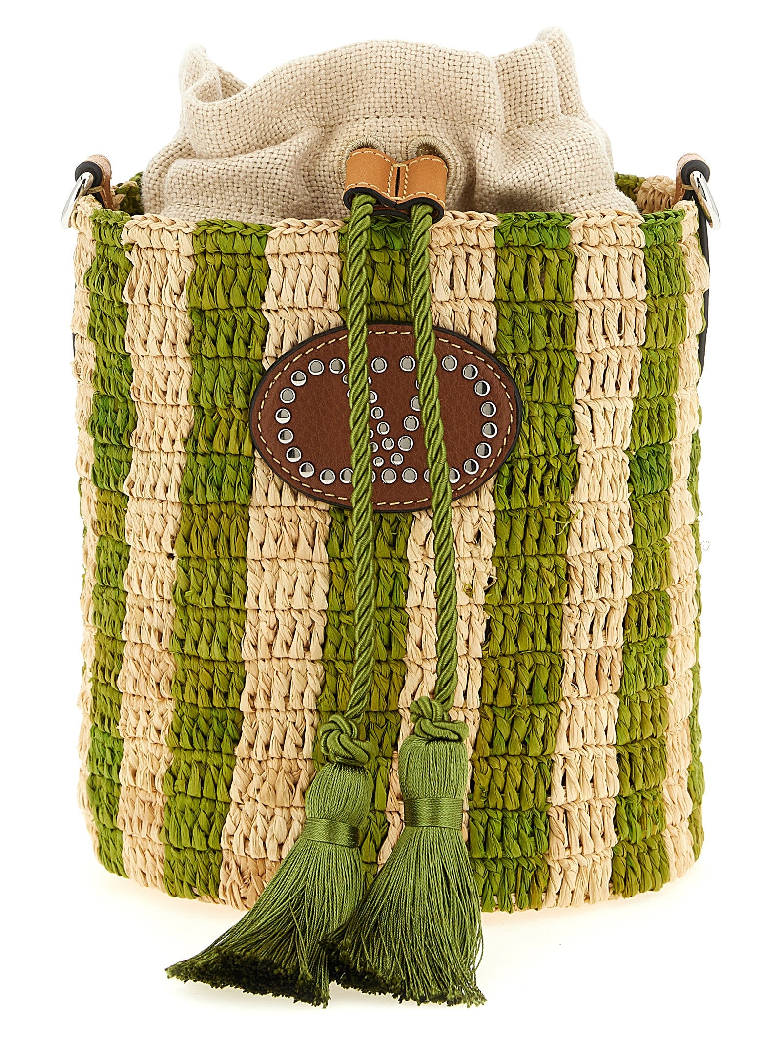 Valentino Garavani Valentino Garavani Raffia Small Bucket Bag