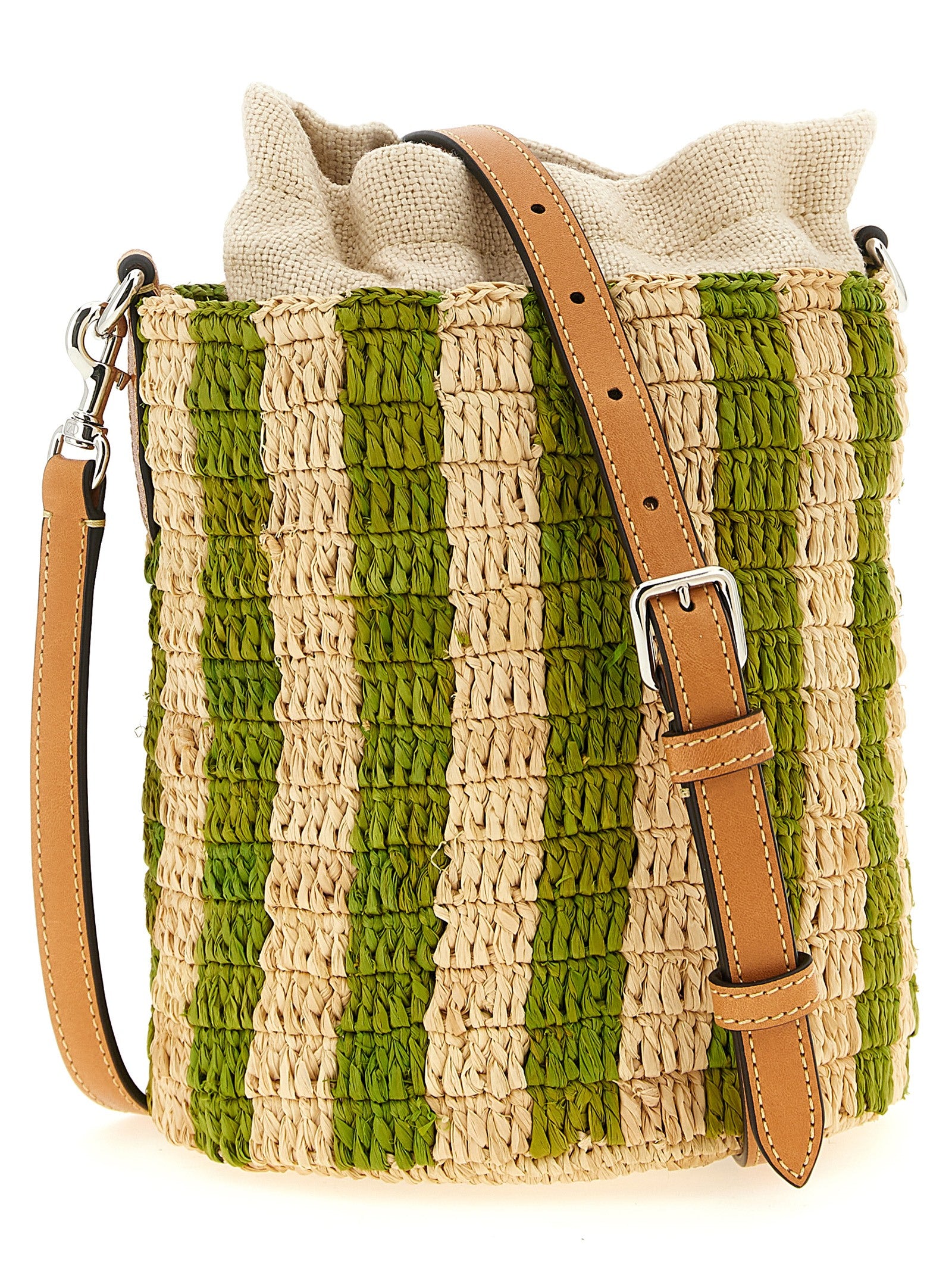 Valentino Garavani Valentino Garavani Raffia Small Bucket Bag