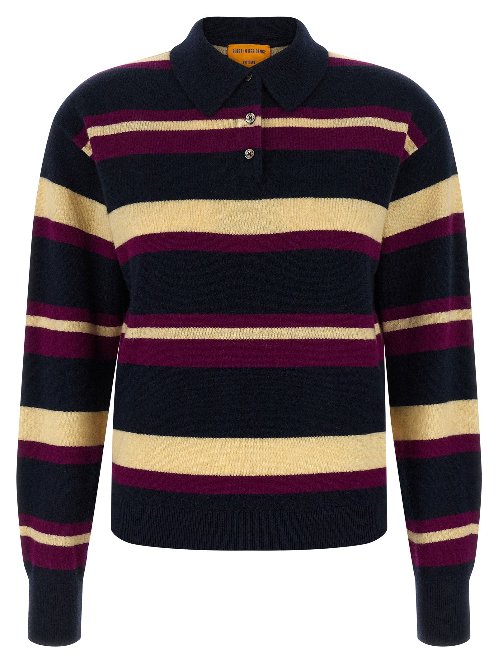 Guest In Residence 'Collegiate Stripe' Polo Shirt