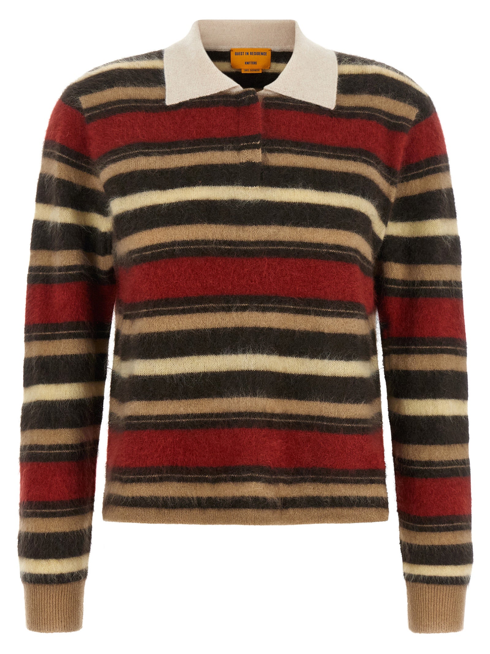 Guest In Residence 'Grizzly Cropped Rugby' Polo Shirt