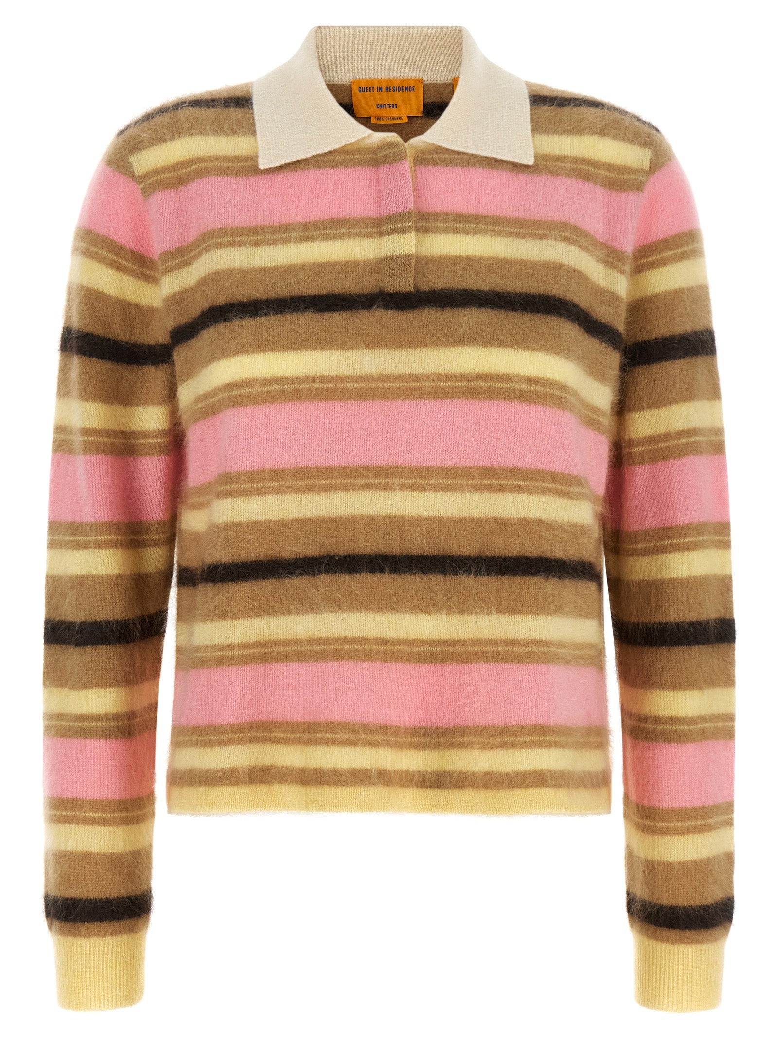Guest In Residence 'Grizzly Cropped Rugby' Polo Shirt
