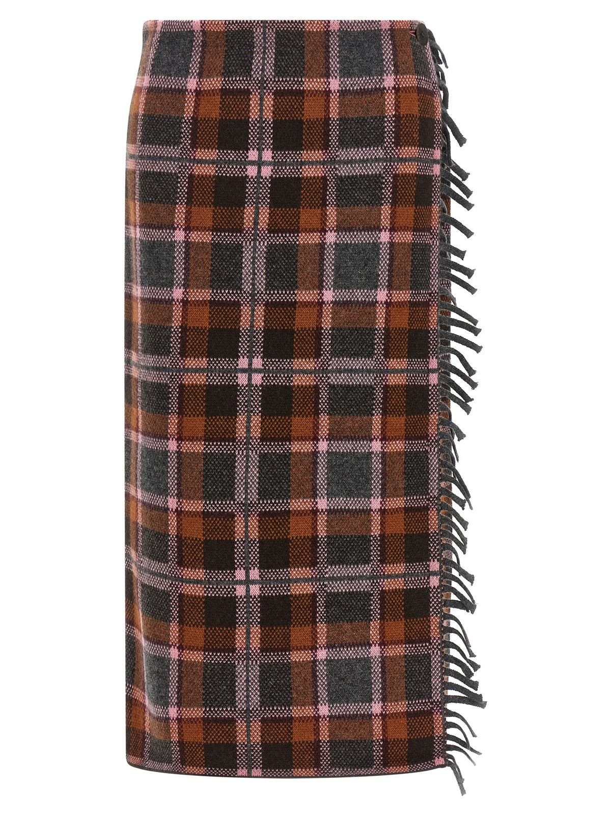 Guest In Residence 'Tartan Wrap' Skirt