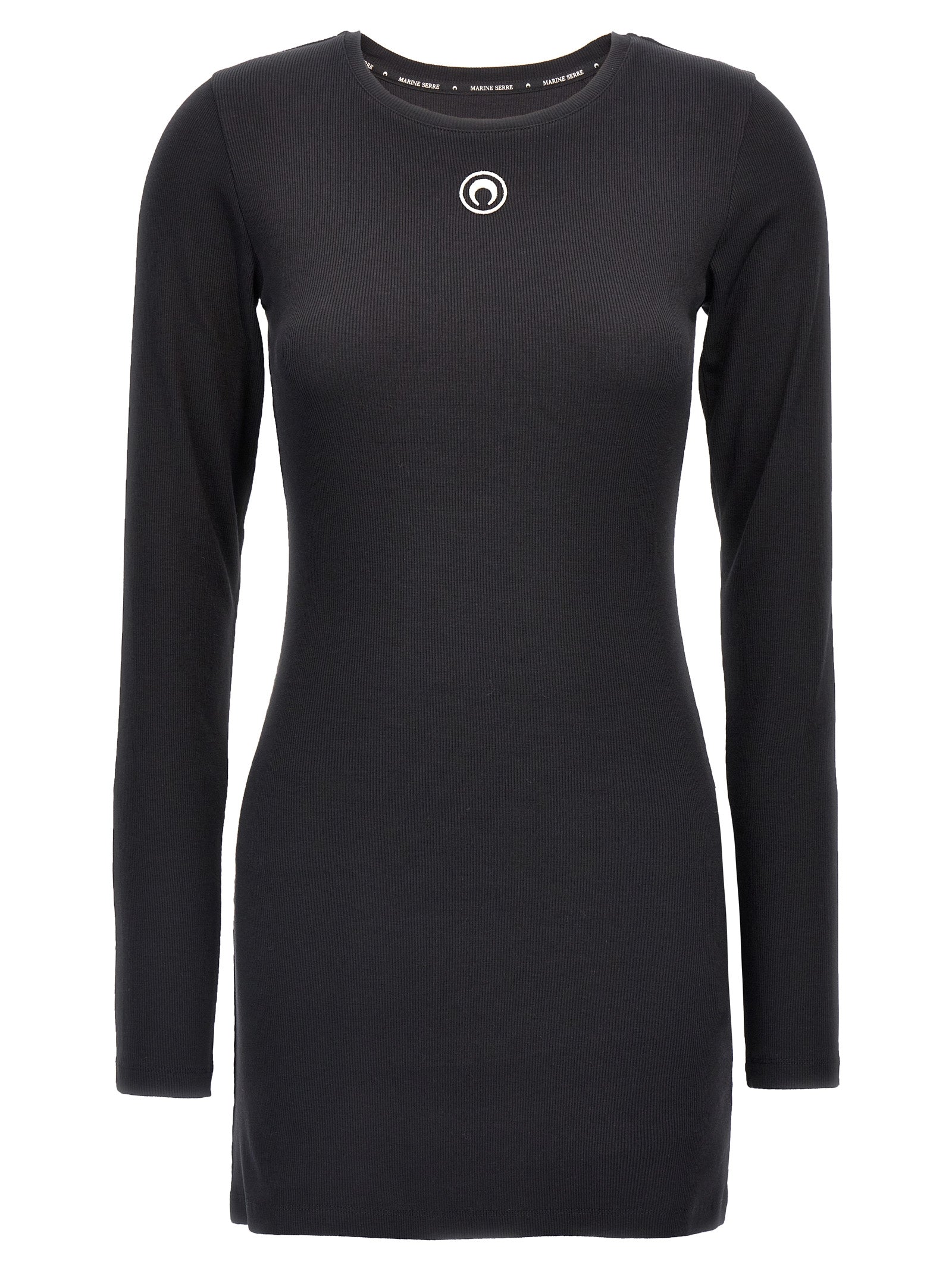 marine serre black dress Marine Serre 'Moon Logo' Dress