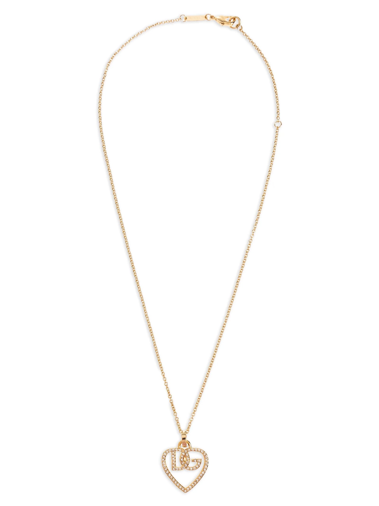 Dolce & Gabbana Strass Logo Necklace