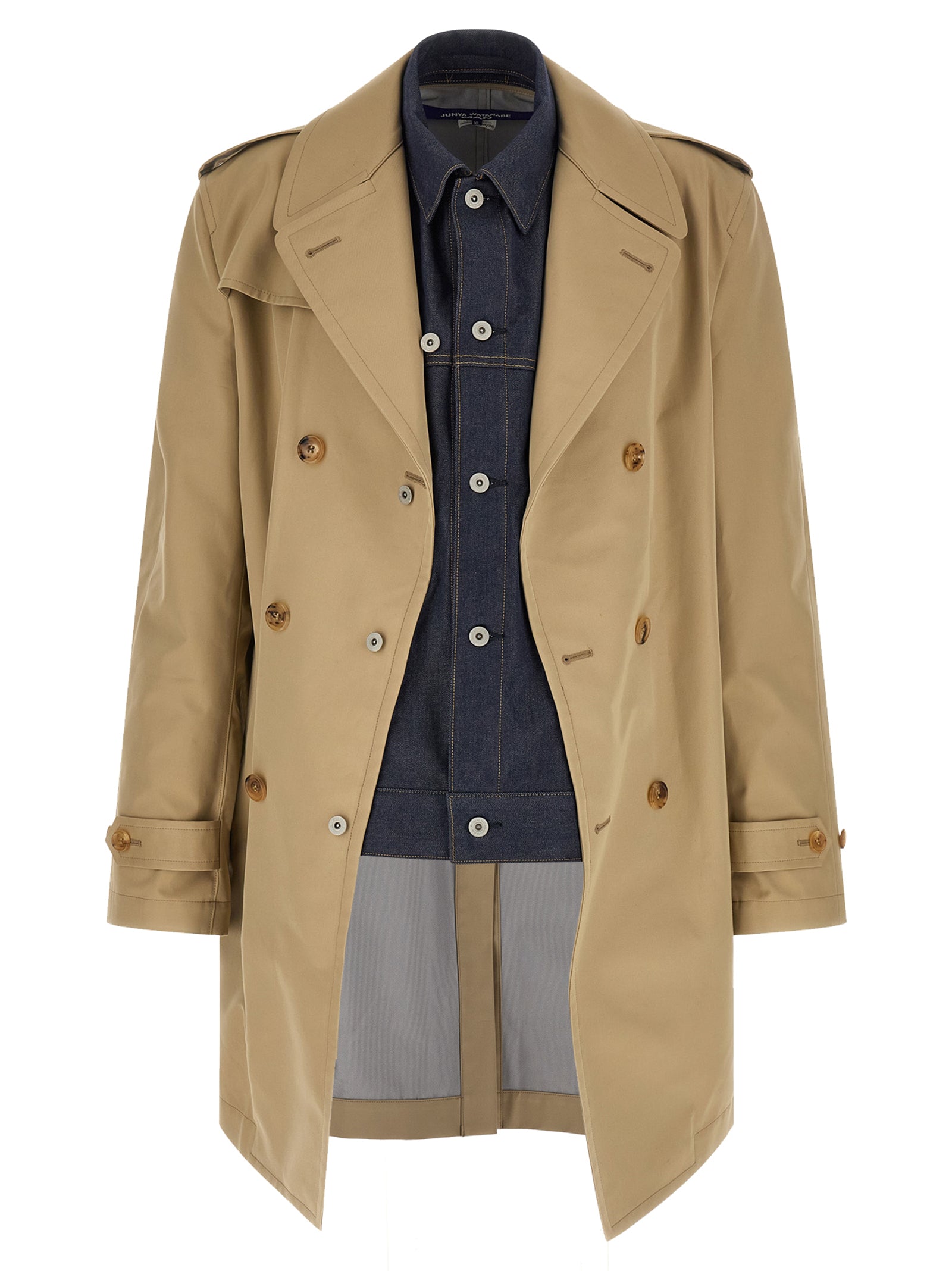 Junya Watanabe Denim Insert Trench Coat